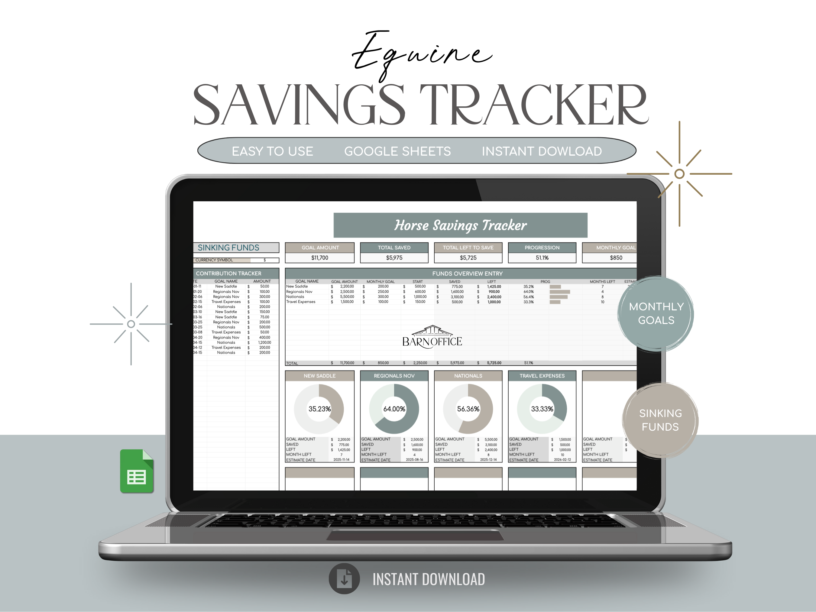 Equine Savings Tracker