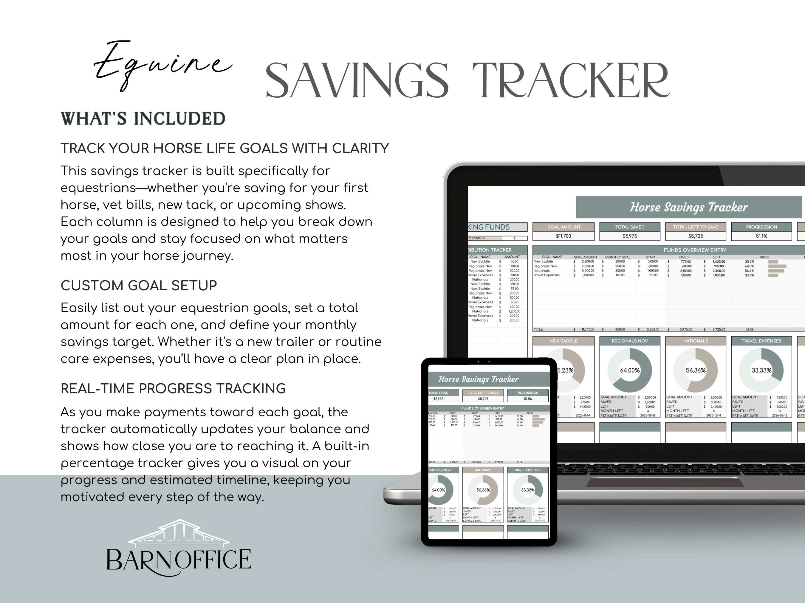 Equine Savings Tracker