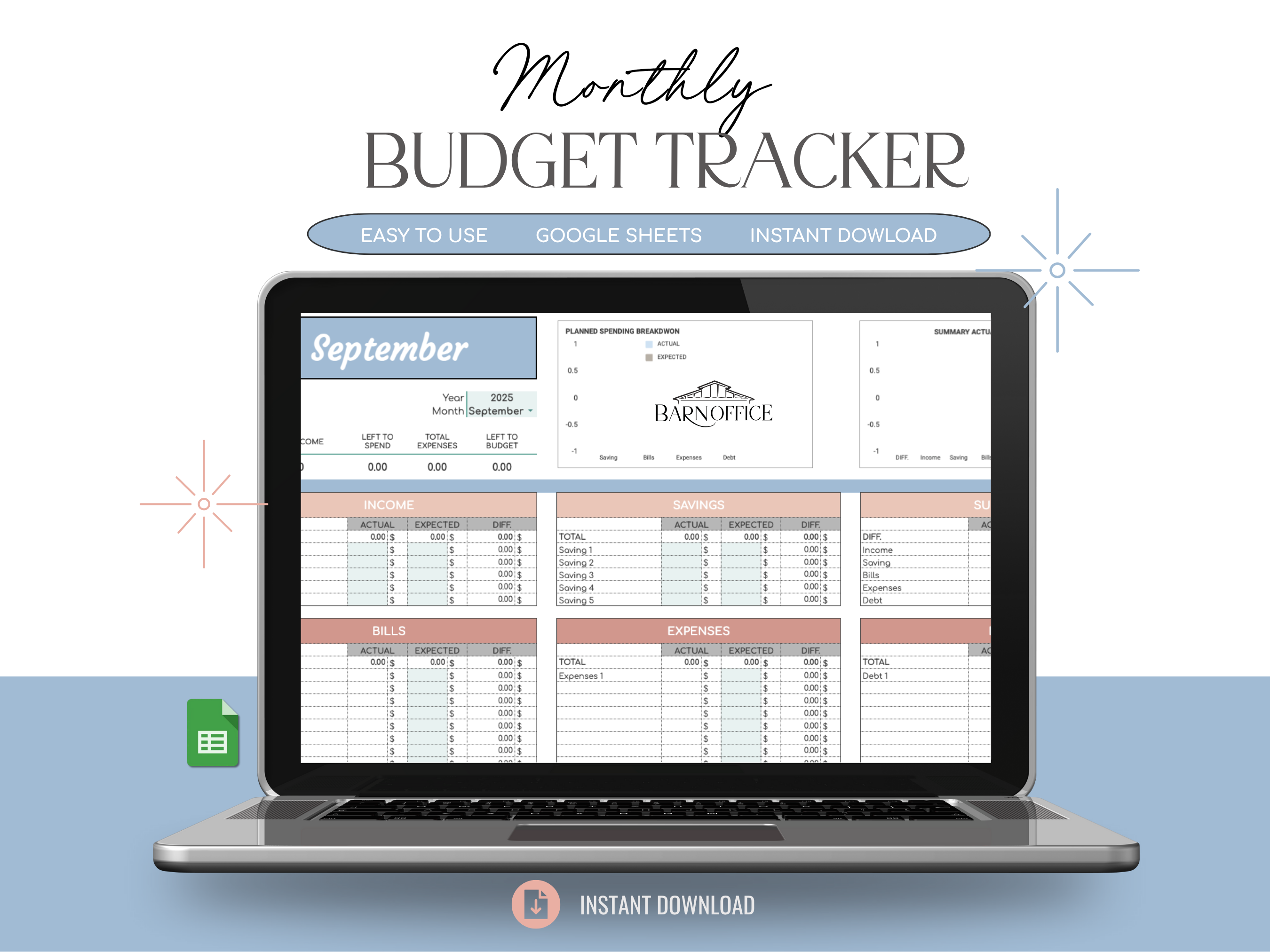 Monthly Budget Template