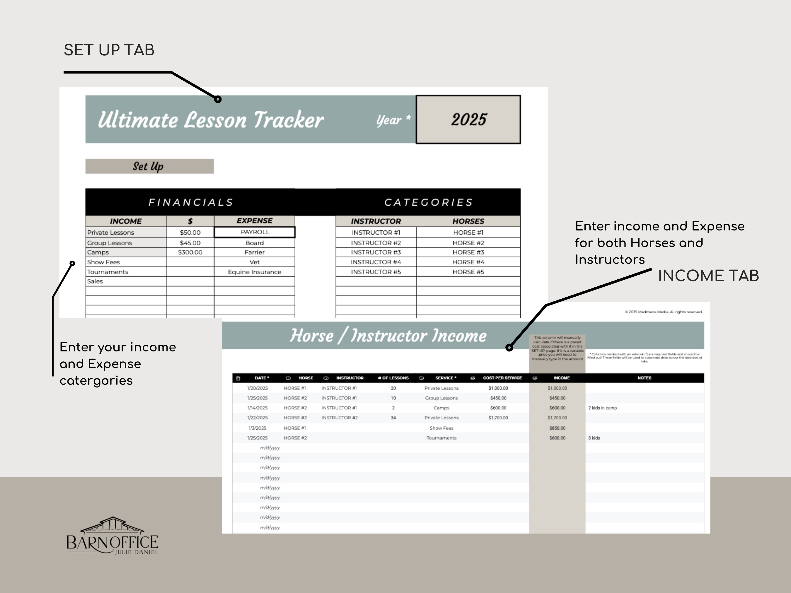 Ultimate Equine Lesson Tracker Template