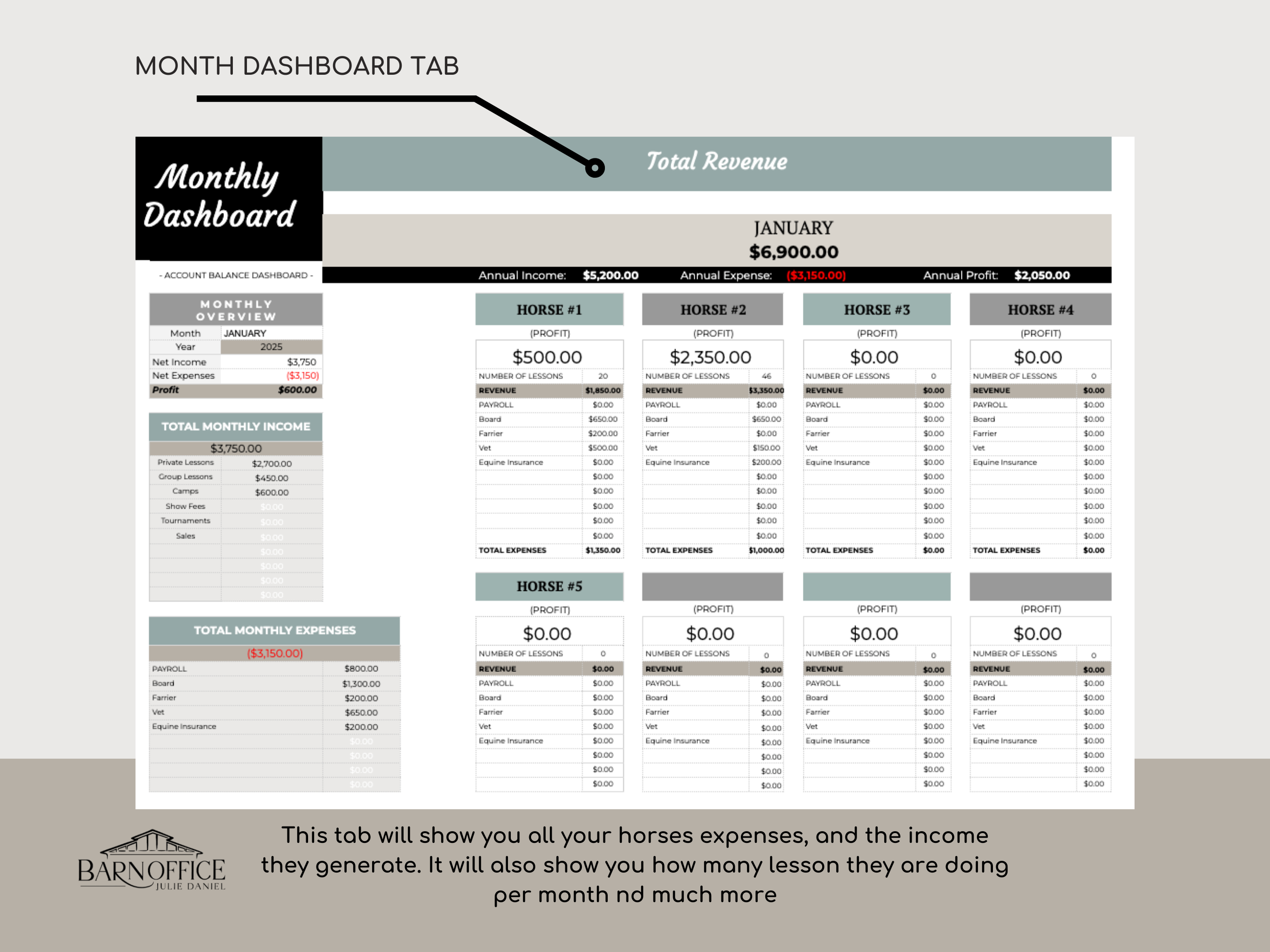 Ultimate Equine Lesson Tracker Template