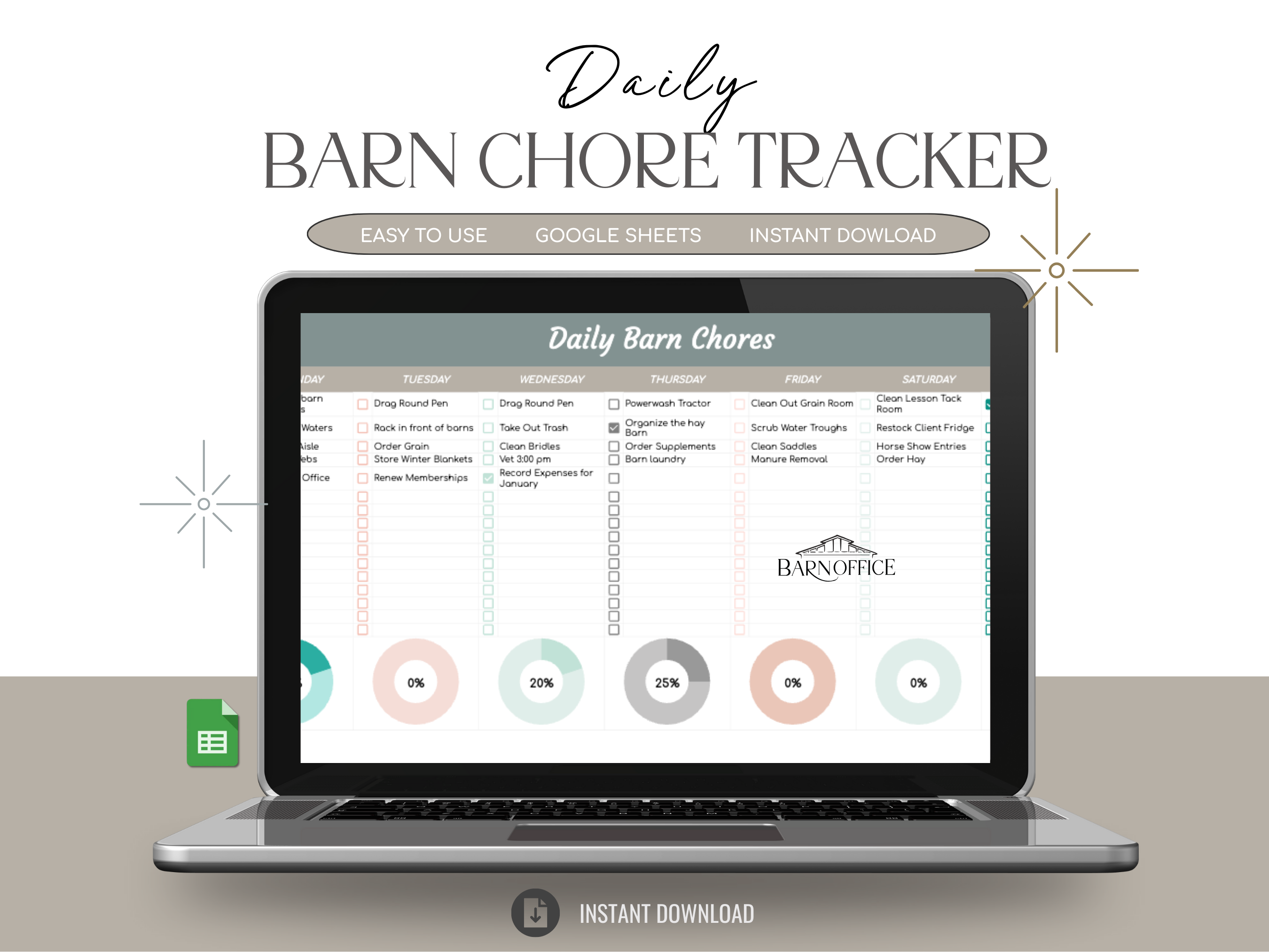 Daily Barn Chores Tracker