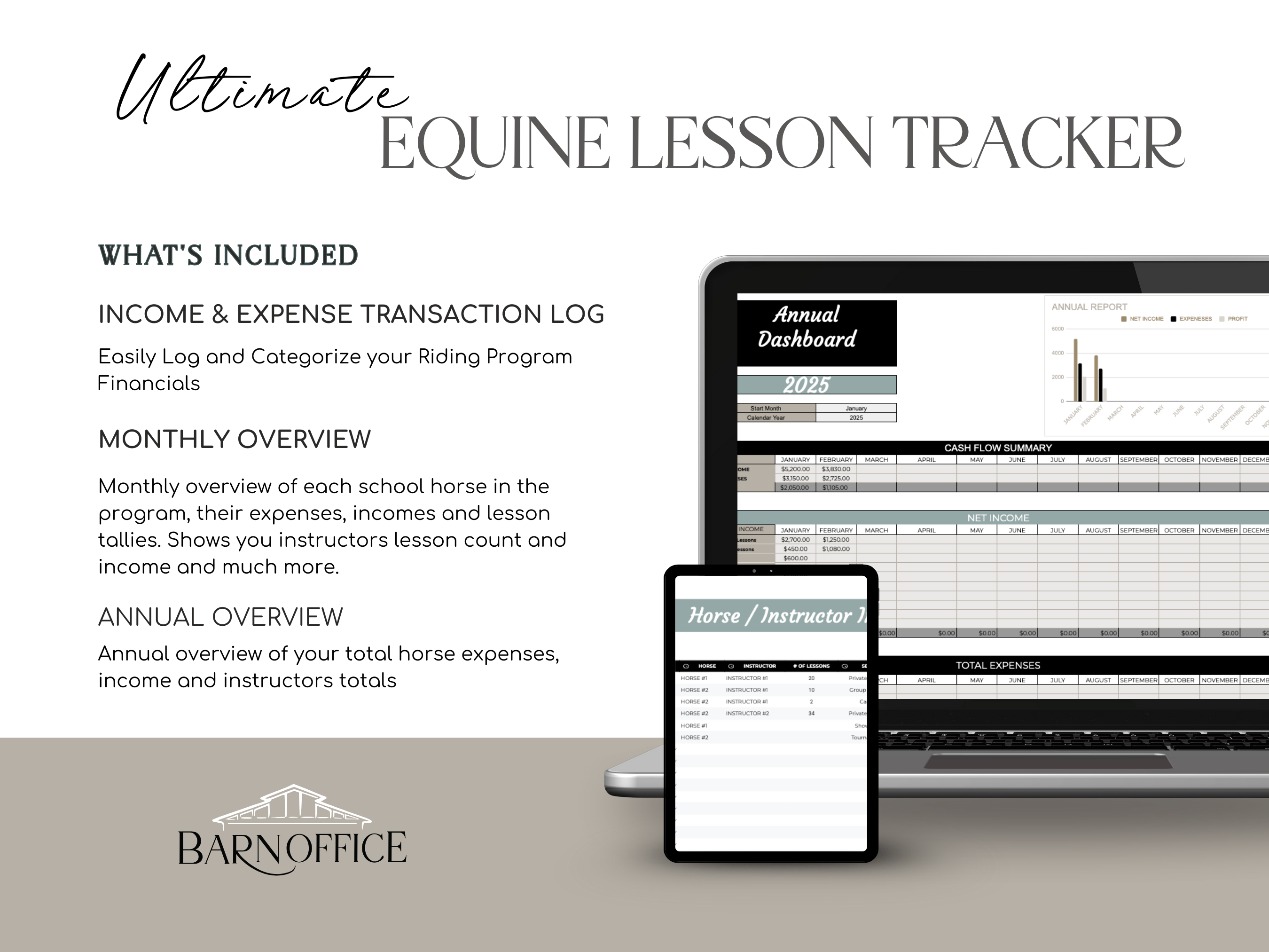 Ultimate Equine Lesson Tracker Template